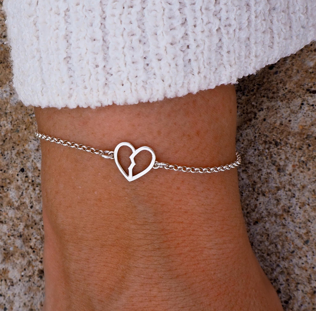 Broken Hearted Bracelet - silver