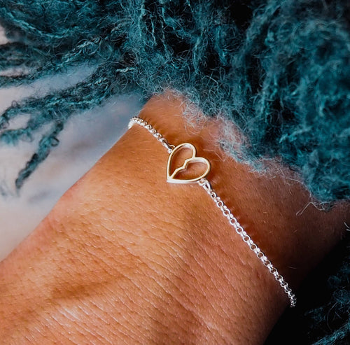 Broken Hearted Bracelet - silver
